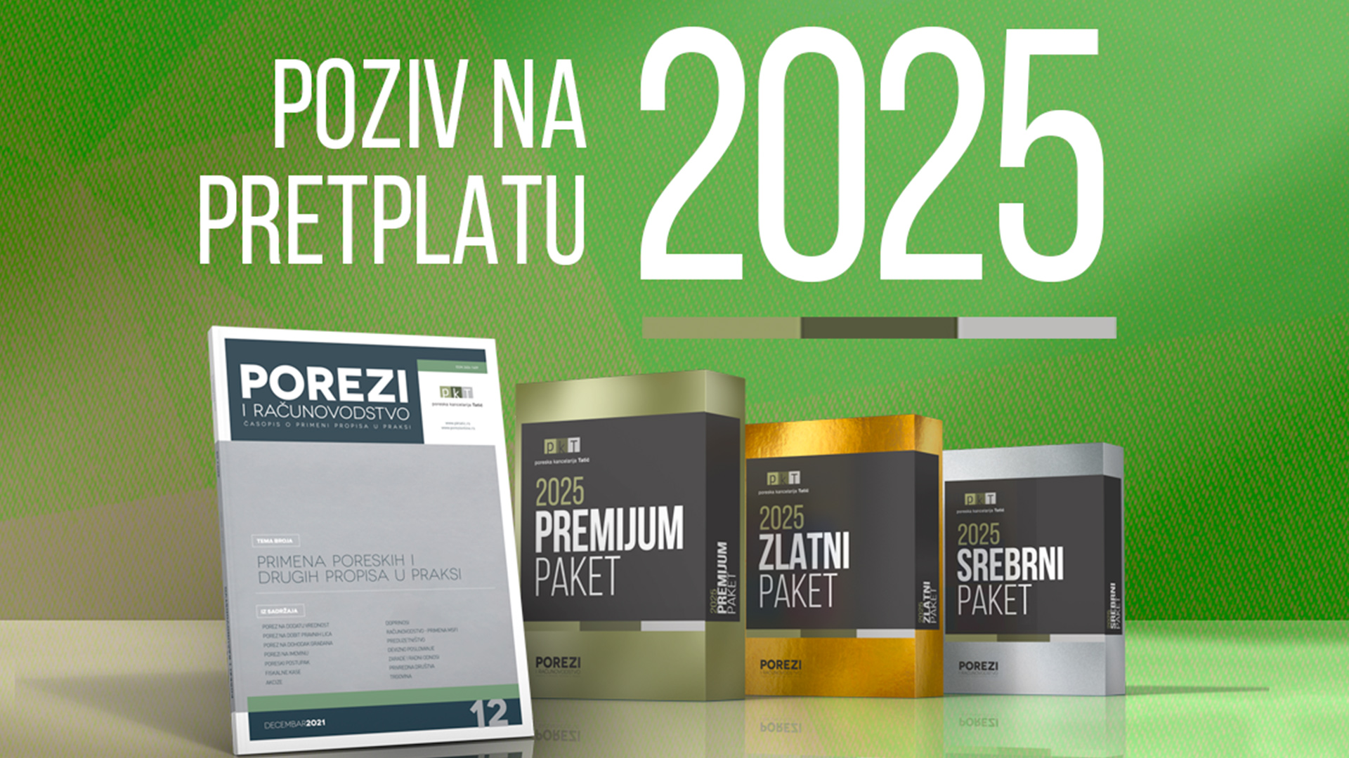 Poziv na pretplatu za časopis Porezi i računovodstvo za 2025.