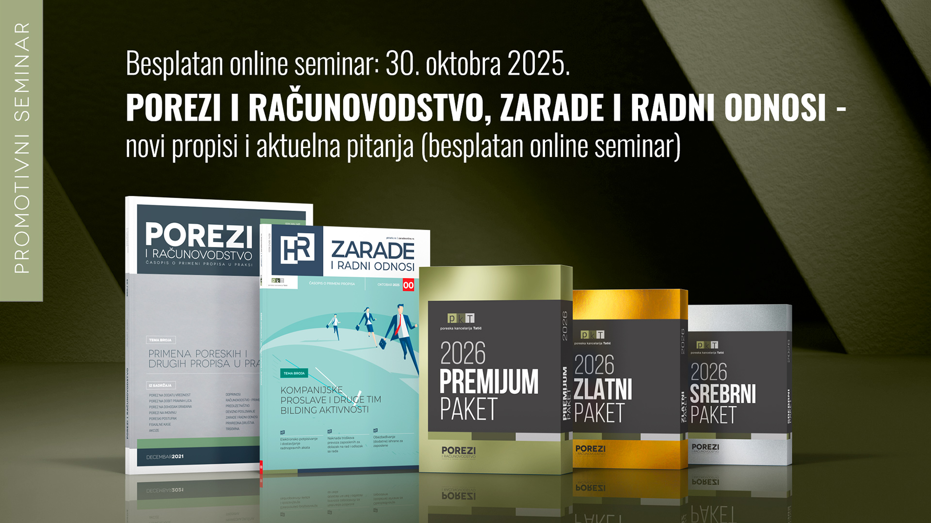 Porezi i računovodstvo, zarade i radni odnosi - novi propisi i aktuelna pitanja (besplatan online seminar)
